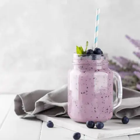 Batido o smoothie energizante de arándanos, Batido o smoothie energizante de arándanos,