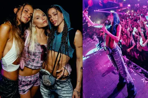 “La Triple T” se llevó todas las miradas con el look elegido para pisar el escenario. “La Triple T” se llevó todas las miradas con el look elegido para pisar el escenario.