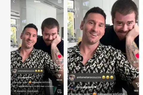 La mujer de Messi se tomó con mucho sentido del humor la situación La mujer de Messi se tomó con mucho sentido del humor la situación