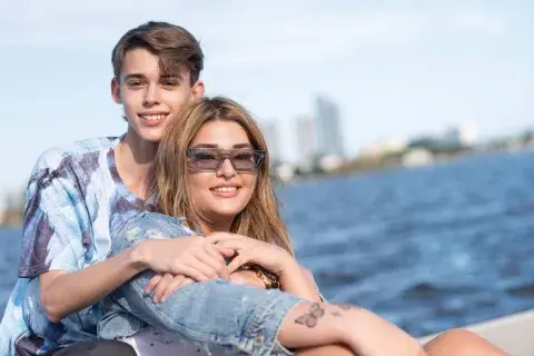 Martita y Felipe, los hijos de Ricardo Fort