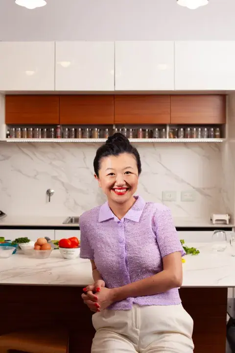 Karina Gao, cocinera. Karina Gao, cocinera.