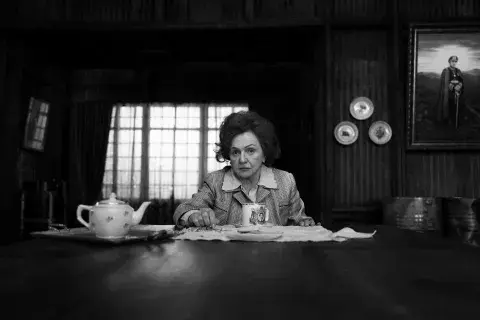 Gloria Münchmeyer interpreta a Lucía, la esposa del dictador. Gloria Münchmeyer interpreta a Lucía, la esposa del dictador.