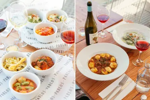 Pablos se especializa en las pastas caseras. Pablos se especializa en las pastas caseras.