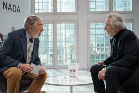 Luis Brandoni con Robert De Niro en la serie Nada. Luis Brandoni con Robert De Niro en la serie Nada.