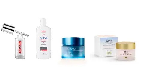 De izquierda a derecha: Serum Ojos Revitalift Ácido Hialurónico (L'Oreal), Emulsión corporal hidratante (PerPied), Acqua Biohidratante Renovador Chronos (Natura), Hyaluronic Moisture Sensitive Skin (ISDIN) De izquierda a derecha: Serum Ojos Revitalift Ácido Hialurónico (L'Oreal), Emulsión corporal hidratante (PerPied), Acqua Biohidratante Renovador Chronos (Natura), Hyaluronic Moisture Sensitive Skin (ISDIN)