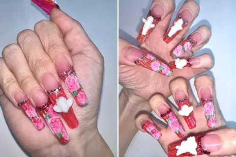 Floral y con accesorios agregados. Floral y con accesorios agregados.
