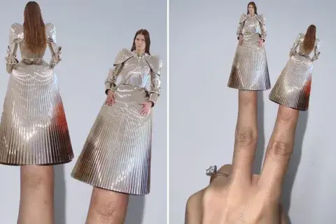 En homenaje a Balenciaga. En homenaje a Balenciaga.