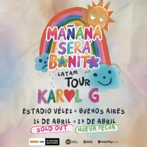 La nueva fecha agregada para la presentación de Karol G en Argentina. La nueva fecha agregada para la presentación de Karol G en Argentina.