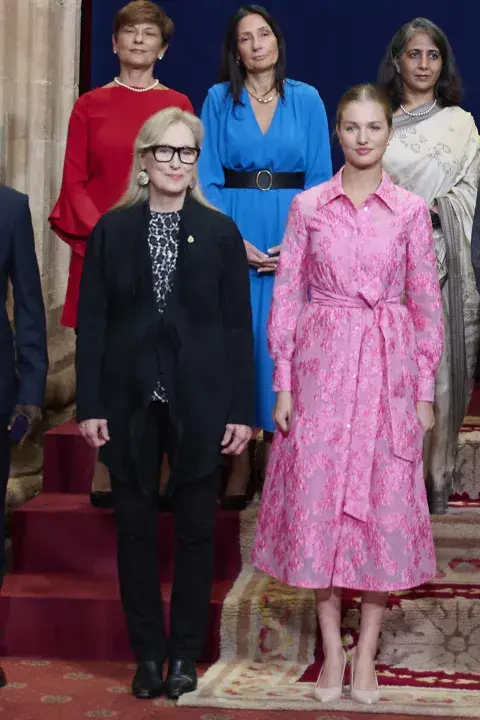 Meryl Streep y la princesa Leonor. Meryl Streep y la princesa Leonor.