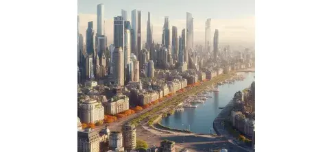 Así se vería la ciudad de Buenos Aires dentro de 100 años, según la inteligencia artificial. Así se vería la ciudad de Buenos Aires dentro de 100 años, según la inteligencia artificial.