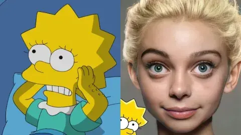 Lisa Simpson según la IA Lisa Simpson según la IA