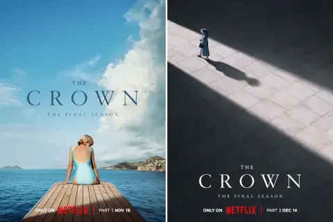 Los afiches promocionales de The Crown. Los afiches promocionales de The Crown.