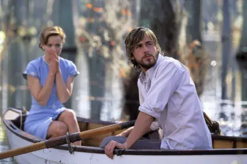 Rachel McAdams y Ryan Gosling en Diario de una pasión. Rachel McAdams y Ryan Gosling en Diario de una pasión.