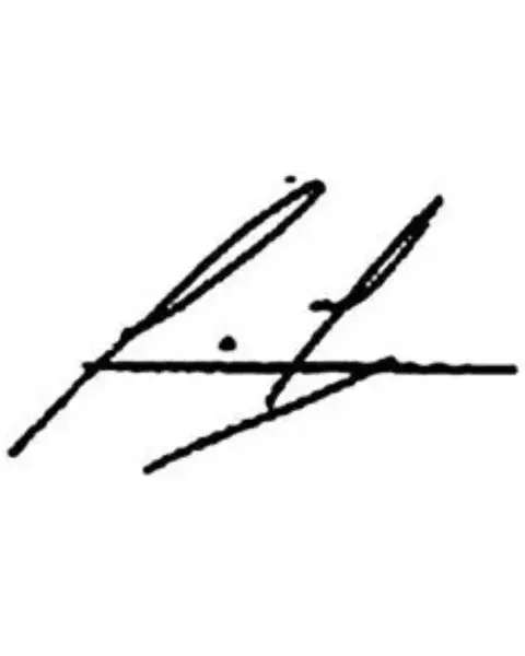 La firma de Sergio Massa. La firma de Sergio Massa.
