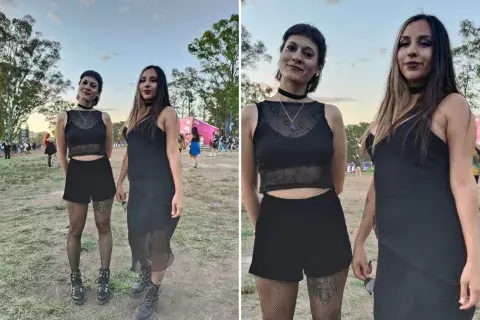 En clave The Cure, estas dos amigas llevaron el gótico a otro nivel. Desde el makeup hasta las transparencias, sus looks son lo todo. En clave The Cure, estas dos amigas llevaron el gótico a otro nivel. Desde el makeup hasta las transparencias, sus looks son lo todo.