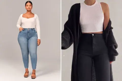 Desde croptops hasta bodies, el skinny jeans con prendas al cuerpo también vuelven con todo. Desde croptops hasta bodies, el skinny jeans con prendas al cuerpo también vuelven con todo.
