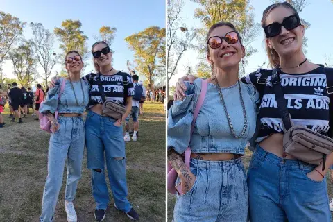 Amamos fuerte ese look fool denim de dos piezas y el pantalón recto de jean. Amamos fuerte ese look fool denim de dos piezas y el pantalón recto de jean.