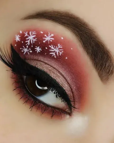 En plan de 'blanca Navidad', un diseñito de copos de nieve. ¡Fácil y hermoso!