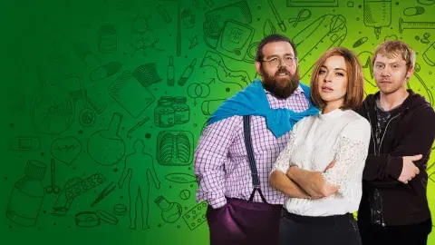 Nick Frost, Lindsay Lohan y Rupert Grint en Sick Note, baja por enfermedad.
