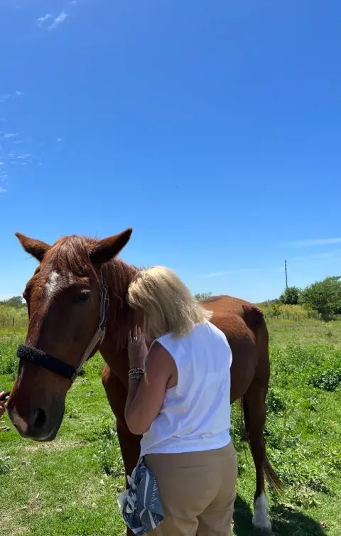 Conectar con los caballos con los ojos cerrados, una experiencia para explorar con el tacto y el olfato. Conectar con los caballos con los ojos cerrados, una experiencia para explorar con el tacto y el olfato.