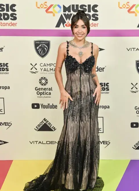 María Becerra en la alfombra roja de LOS40 Music Awards 2023. María Becerra en la alfombra roja de LOS40 Music Awards 2023.