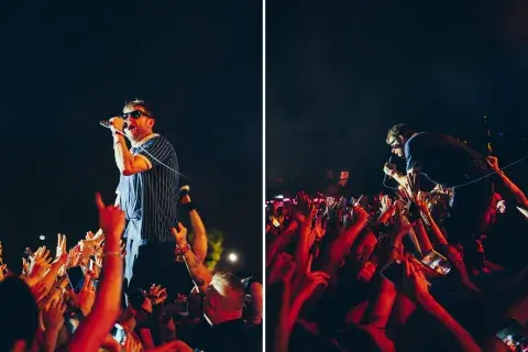 Blur coronó la  noche con magia, humor y mucha música.