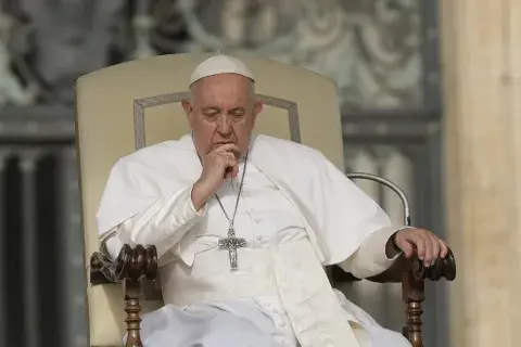 El papa Francisco, en la audiencia semanal en la Basílica de San Pedro, en el Vaticano. Septiembre de 2023. El papa Francisco, en la audiencia semanal en la Basílica de San Pedro, en el Vaticano. Septiembre de 2023.