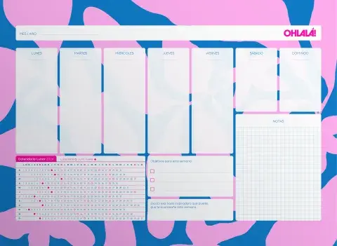 El Planner semanal es ideal para tener en tus espacios de trabajo y organizar tus tareas de cada día. El Planner semanal es ideal para tener en tus espacios de trabajo y organizar tus tareas de cada día.