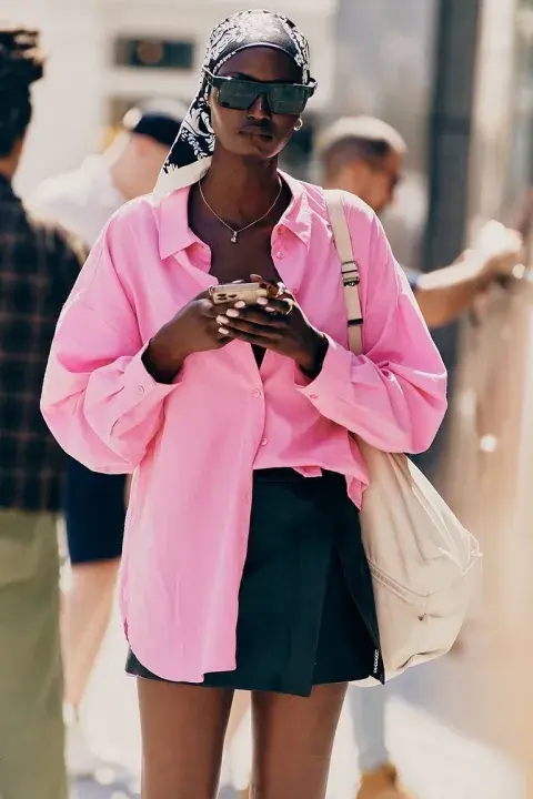 Camisa fucsia