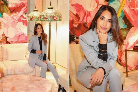 Sumándose a la tendencia sastrera, Anto fue por un look más tradicional con un pantalón slim. Sumándose a la tendencia sastrera, Anto fue por un look más tradicional con un pantalón slim.