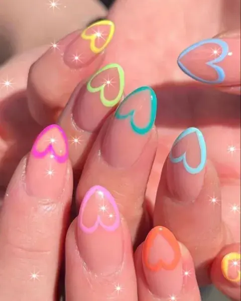 Esta opción de corazones en diferentes colores, nos encantó. Esta opción de corazones en diferentes colores, nos encantó.