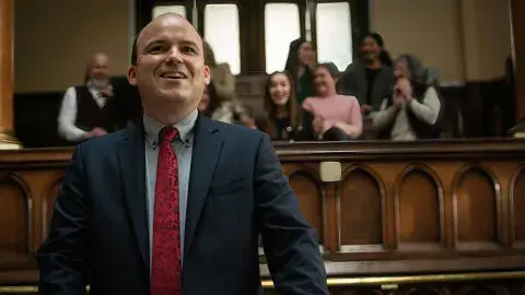 Rory Kinnear en El banco de Dave, la película que ya es furor en Netflix. Rory Kinnear en El banco de Dave, la película que ya es furor en Netflix.