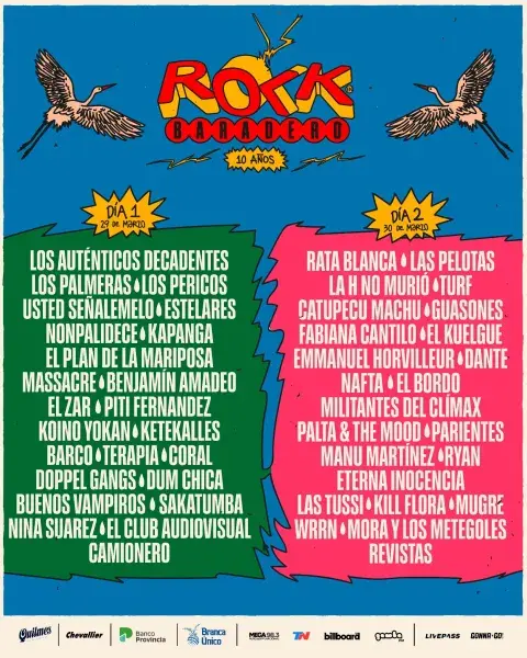 ROCK EN BARADERO ANUNCIÓ SU LINE-UP POR DÍA. ROCK EN BARADERO ANUNCIÓ SU LINE-UP POR DÍA.