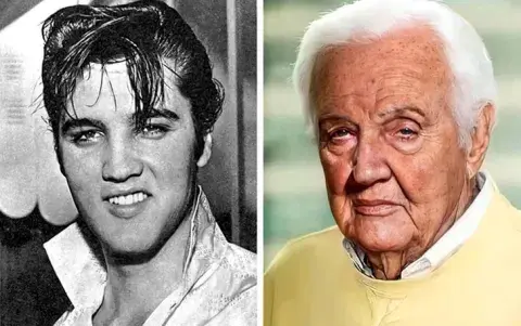 Así se vería Elvis Presley si hubiese envejecido, según la IA. Así se vería Elvis Presley si hubiese envejecido, según la IA.