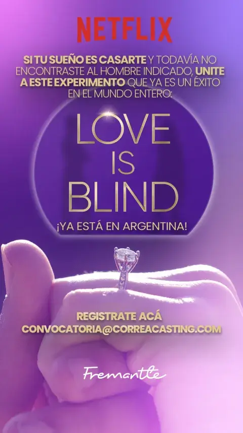Netflix presenta Love is blind, su casting de citas: ¿cómo participar? Netflix presenta Love is blind, su casting de citas: ¿cómo participar?