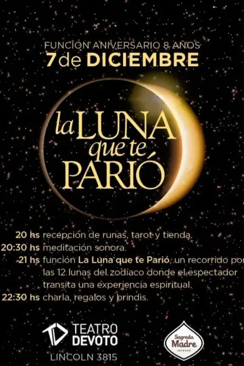 El cronograma de La luna que te parió. El cronograma de La luna que te parió.