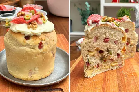 Pan dulce salado: una opción distinta y original para el clásico de Navidad