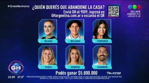 Estos fueron los seis participantes nominados de Gran Hermano. Estos fueron los seis participantes nominados de Gran Hermano.
