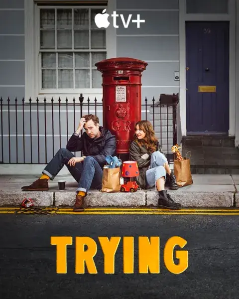 Trying está disponible en AppleTv+. Trying está disponible en AppleTv+.