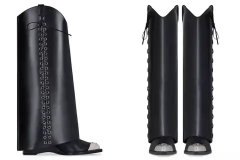 Shark Lock Cowboy Boots de Givency. Shark Lock Cowboy Boots de Givency.