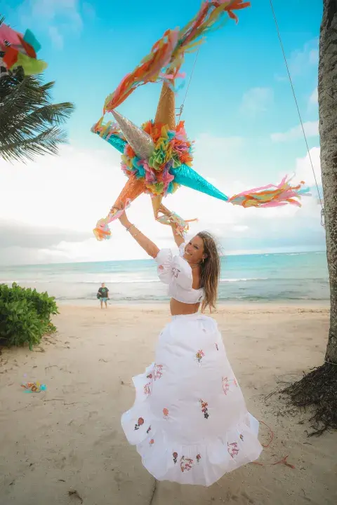 Las exclusivas imágenes del cumpleaños de Pampita en México. Las exclusivas imágenes del cumpleaños de Pampita en México.