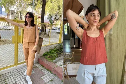Las propuestas de Conjunto - Yenhy Turkie nos copan mal y sus tops cortos son *lo* canchero. Las propuestas de Conjunto - Yenhy Turkie nos copan mal y sus tops cortos son *lo* canchero.