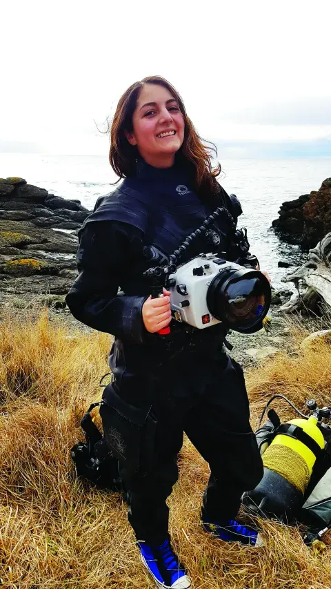 Catalina Velasco, bióloga marina y divulgadora científica. Catalina Velasco, bióloga marina y divulgadora científica.