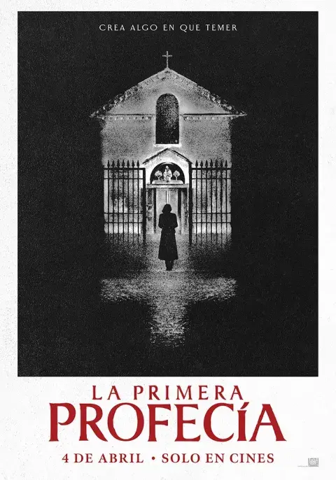 El afiche promocional de La primera profecía. El afiche promocional de La primera profecía.