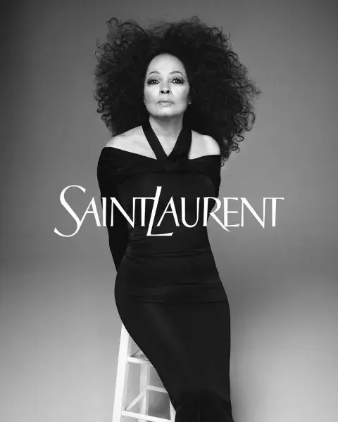 Diana Ross es la nueva musa de Saint Laurent. Diana Ross es la nueva musa de Saint Laurent.