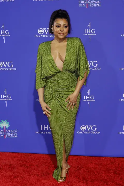 Taraji P. Henson en la alfombra roja de Palm Springs Film Festival. Taraji P. Henson en la alfombra roja de Palm Springs Film Festival.