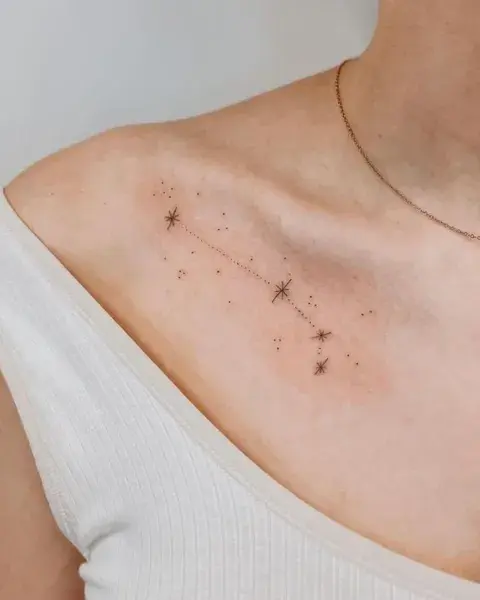 Una pequeña constelación de estrellas.