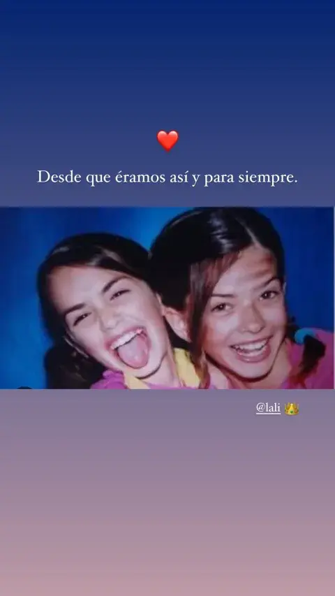 El apoyo de la China Suárez a Lali Espósito.