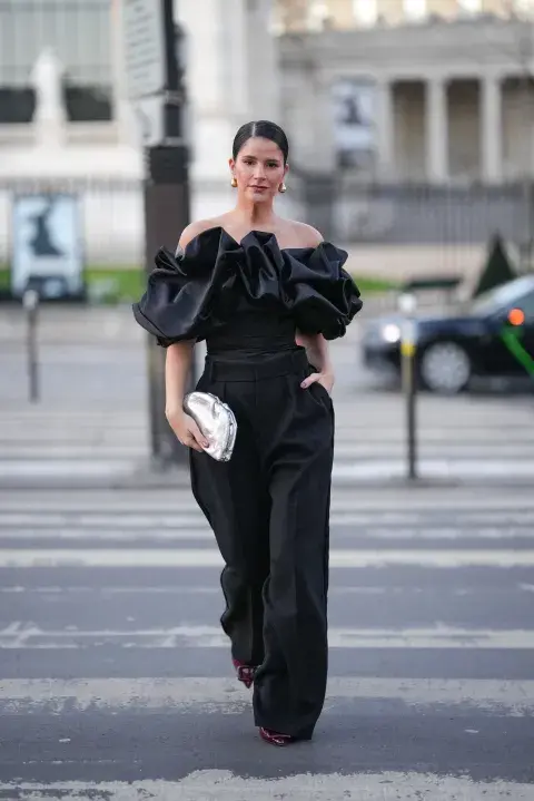 Top offshoulder con volumen. 