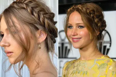La trenza tipo corona le da un toque romántico a tu look. La trenza tipo corona le da un toque romántico a tu look.